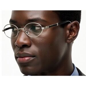 Round Eyeglasses Silver Metal Frame Clear Lens UV400 Protection Fashion Glasses‎